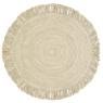 Tapis rond en jute