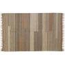 Grand tapis en jute naturel et coton