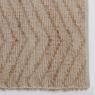 Grand tapis en jute et coton naturels