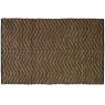 Jute and brown cotton carpet