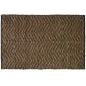 Tapis en jute et coton marron