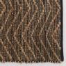 Jute and brown cotton carpet