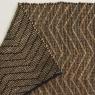 Natural jute and brown cotton carpet