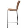 Leather and metal bar stool