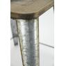 Metal and wood stool Un air de campagne