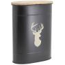 Metal stool and pellets basket - Deer Design