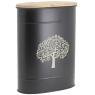 Metal stool and pellets basket - Tree Design