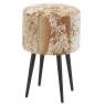 Cow skin stool