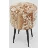 Cow skin stool