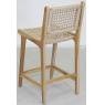 Bar stool with teak wood frame