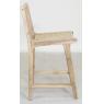 Bar stool with teak wood frame
