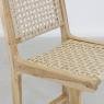 Bar stool with teak wood frame