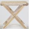 Tabouret en teck naturel