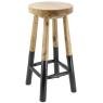 Bar stool in teak wood