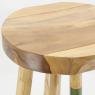 Bar stool in teak wood