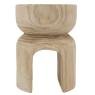 Stool in paulownia wood