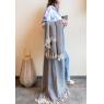 Recycled cotton throw