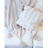 Tufted cotton plaid