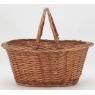 Oval buff willow basket