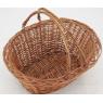 Oval buff willow basket