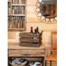 Caisse 6 compartiments en bois vieilli