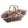 Willow log baskets with handle