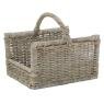 Log basket kuby grey