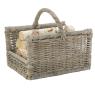 Log basket kuby grey