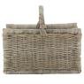 Log basket kuby grey