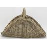 Log basket in grey kubu