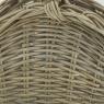 Log basket in grey kubu