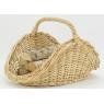 Natural rattan basket