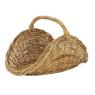 Log basket in lacak rattan 