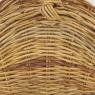 Log basket in lacak rattan 