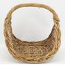 Log basket in lacak rattan 