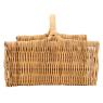 Log basket in rattan