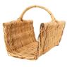 Log basket in rattan