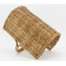 Log basket in rattan