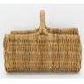 Log basket in rattan