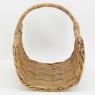 Log basket in rattan