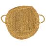  Rush and metal log basket