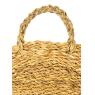  Rush and metal log basket
