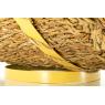  Rush and metal log basket