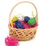 White willow basket with handle