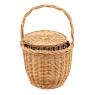Panier à couvercle en osier clair
