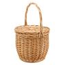 Panier à couvercle en osier clair