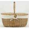 Willow basket with 2 lids