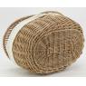 Willow basket with 2 lids