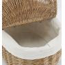 Willow basket with 2 lids