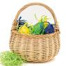 Petit panier en osier blanc